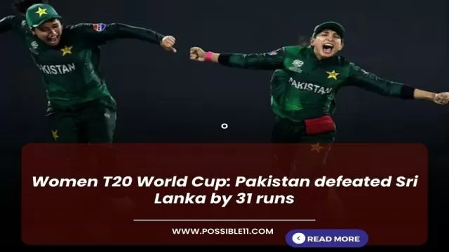 Women T20 World Cup: Pakistan defeated Sri