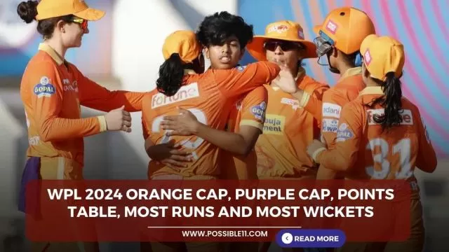 WPL 2024 Orange Cap, Purple Cap, Points