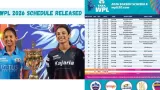 WPL 2026 Schedule Released: