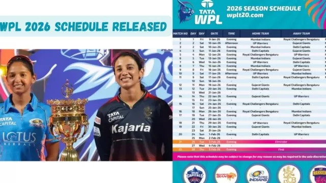 WPL 2026 Schedule Released: Full Match List,