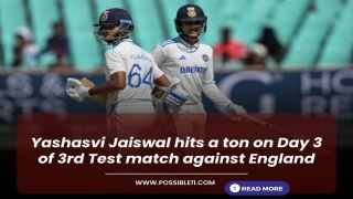 Yashasvi Jaiswal hits ton on Day