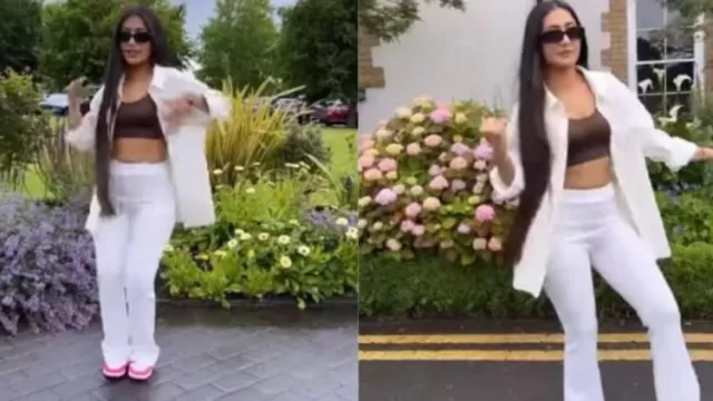 Yuzvendra Chahal wife Dhanshree dances on the
