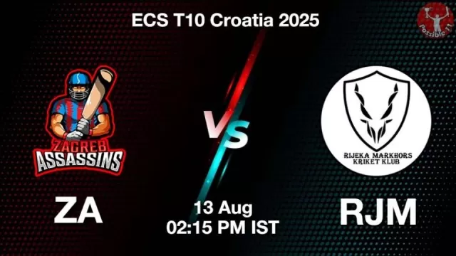 ZA vs RJM ECS T10 2025: Playing