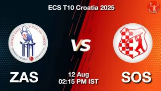 ZAS vs SOS ECS T10 2025: