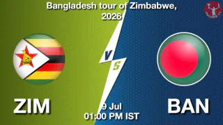 ZIM vs BAN 2nd ODI 2026,