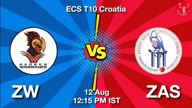 ZW vs ZAS ECS T10 2025: Dream11