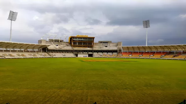 Miraj International Cricket Stadium.