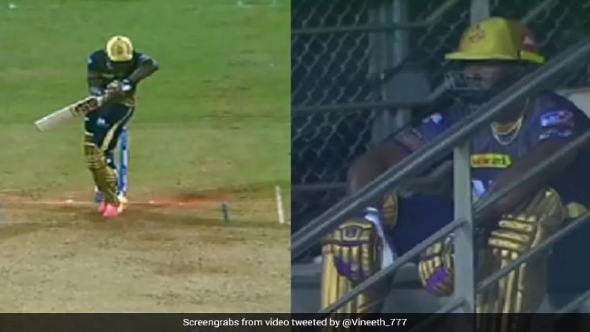 CSK vs KKR: तूफानी पारी खेलने के बाद आउट होने पर दिल टूटा रसेल का, पवेलियन की सीढ़ियों पर जाकर बैठ गए