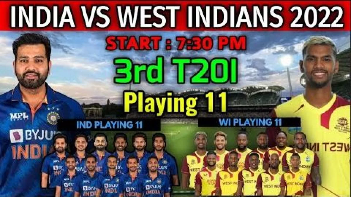 IND vs WI Playing 11 Todays 3rd T20I match