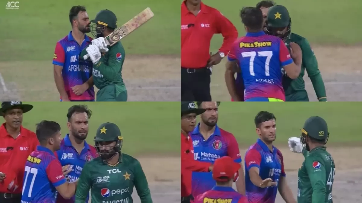 PAK vs AFG मैच में खिलाड़ियों में लड़ाई, स्टेडियम में तोड़फोड़, देखे वीडियो