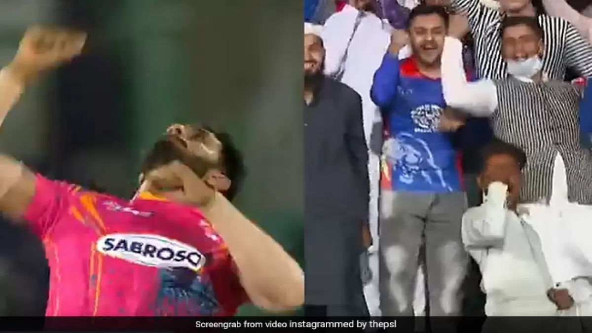PSL 2022: हसन अली से भी ज्यादा मजेदार है इस पाक फैंस का सेलिब्रेशन