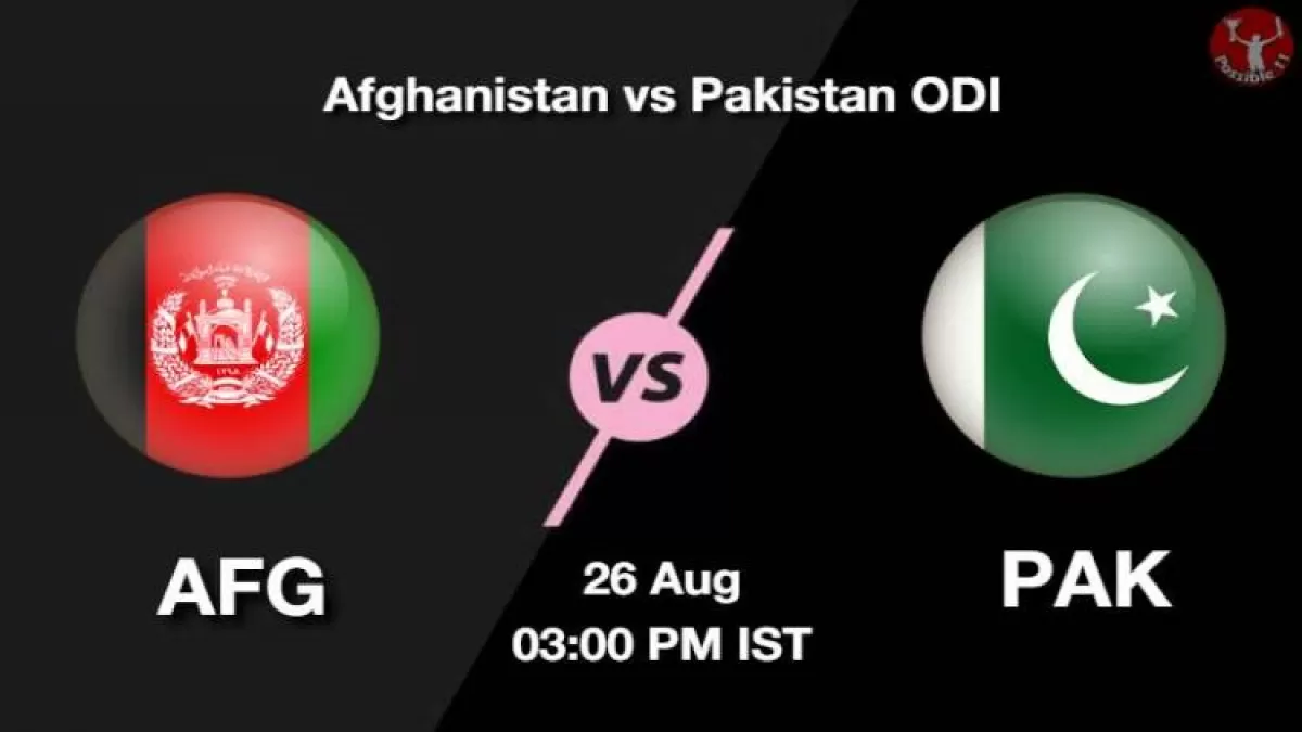 AFG vs PAK Dream11 Prediction in Hindi, 26 Aug Playing 11, Pitch Report, Weather Report