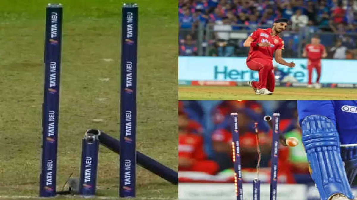 Arshdeep Singh took two pieces of the middle stump in 2 balls