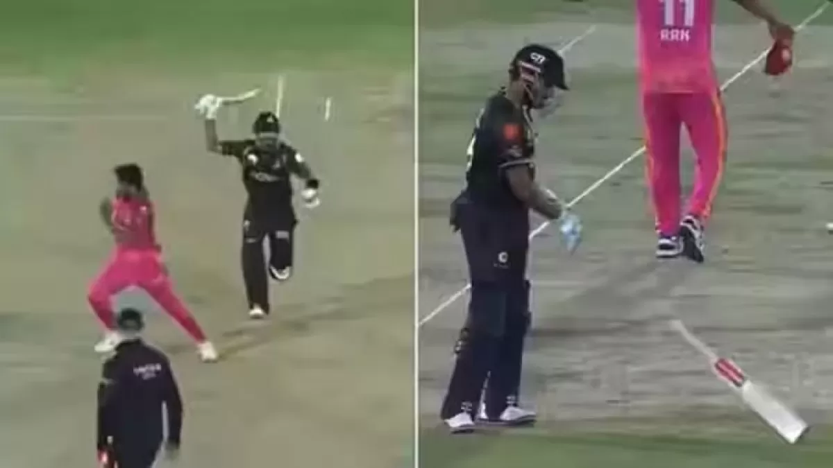 Babar Azam threw the bat in anger, watch video