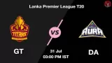 GT vs DA Dream11