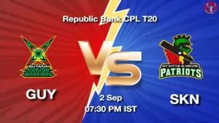 GUY vs SKN Dream11 Prediction in Hindi, Playing 11, Pitch Report, Weather Report