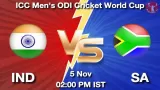 IND vs SA Today