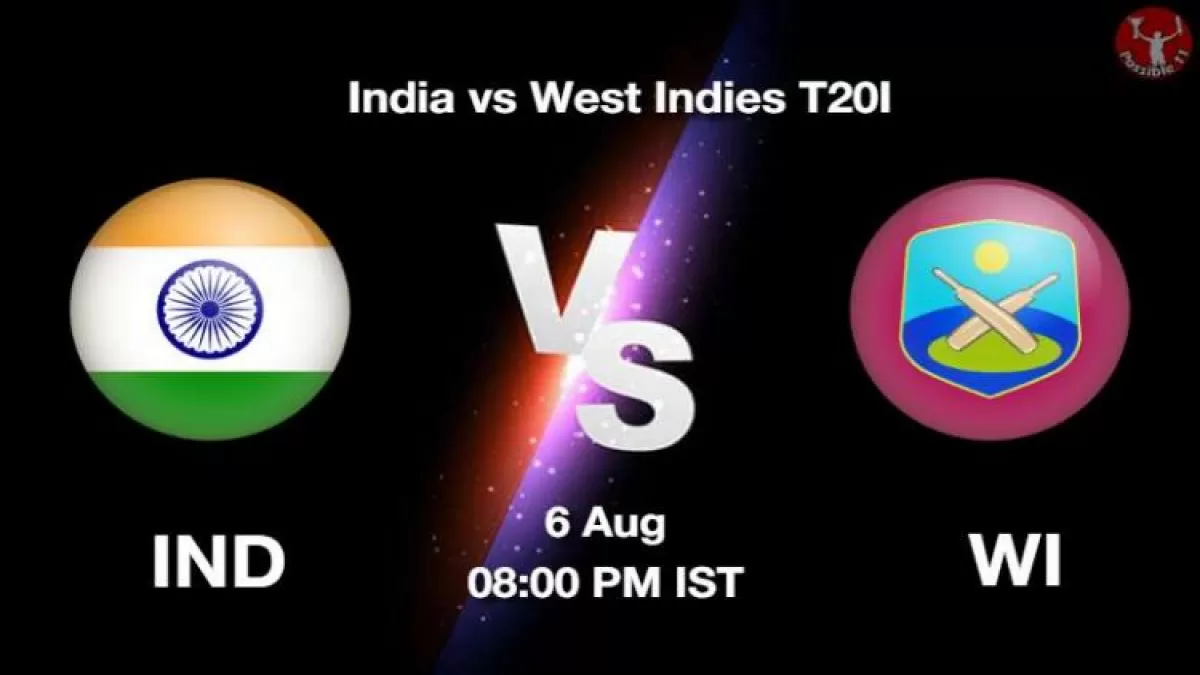 IND vs WI Dream11 Prediction in Hindi, T20 6 Aug Playing 11, Pitch Report, Weather Report