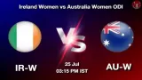 IR-W vs AU-W Dream11