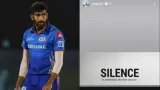 Jasprit Bumrah Instagram story
