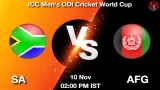 SA vs AFG Today