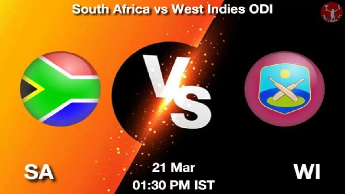 SA vs WI,  Dream11 Prediction in Hindi Fantasy Cricket Tips Dream11 Team