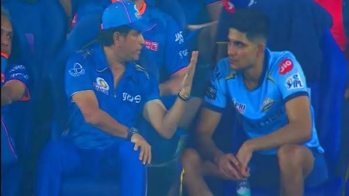 Shubman Gill और Sachin Tendulkar को एक साथ बातें करते देख सोशल मीडिया पर आया तूफान