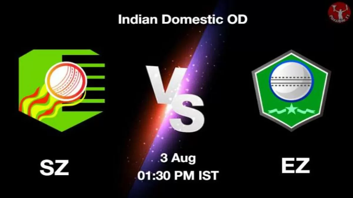 SZ vs EZ Dream11 Prediction in Hindi, Playing 11, Pitch Report, Weather Report