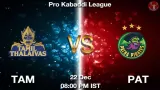 TAM vs PAT Dream11