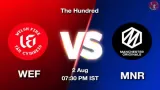 WEF-W vs MNR-W Dream11