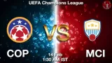 Copenhagen vs Manchester City