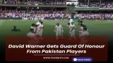 David Warner Gets Guard
