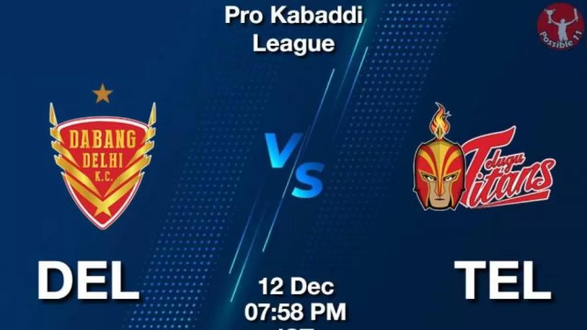 DEL vs TEL Dream11 Prediction in Hindi, Starting 7, Today Match 107, PKL 11