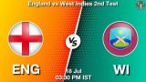 ENG vs WI 2nd