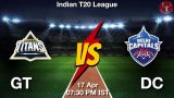 GT vs DC Dream11