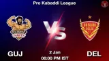 GUJ vs DEL Dream11