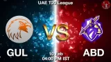 GUL vs ABD Dream11