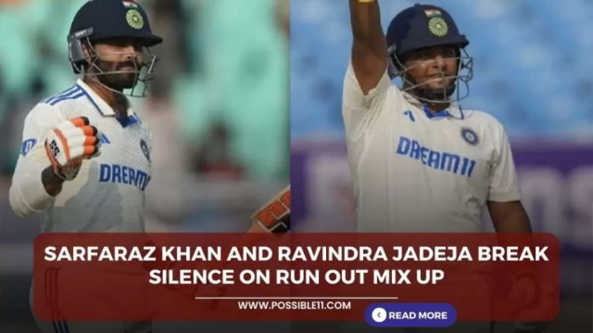 IND vs ENG Test Match: Sarfaraz Khan and Ravindra Jadeja break silence on run out mix up