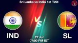 IND vs SL 1st