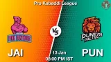 JAI vs PUN Dream11