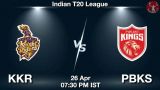 KKR vs PBKS Dream11