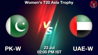 PK-W vs UAE-W Player Stats and Dream11 Prediction - Asia Cup Womens T20I