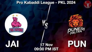 PKL 2024: JAI vs PUN Dream11 Prediction, Team and Tips in Hindi