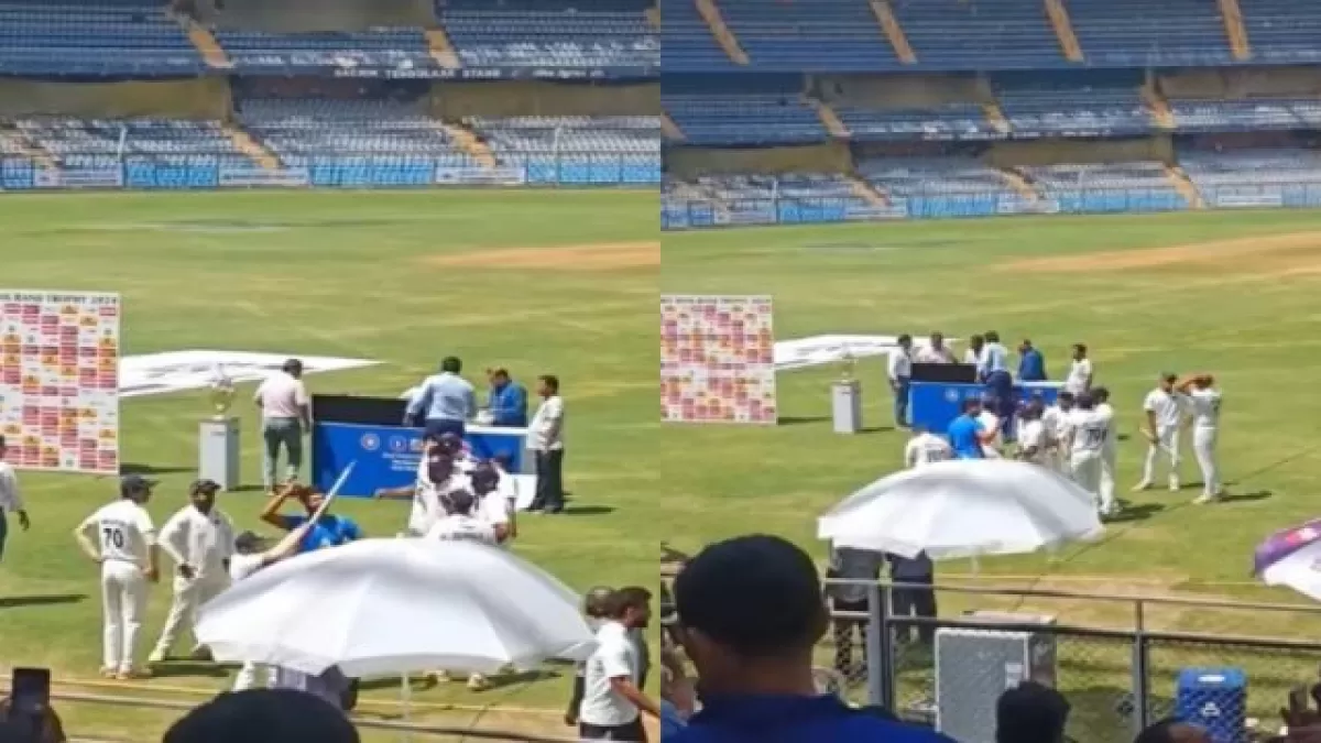 Ranji Trophy final: Shreyas Iyer dance went viral as Mumbai won the final-VIDEO