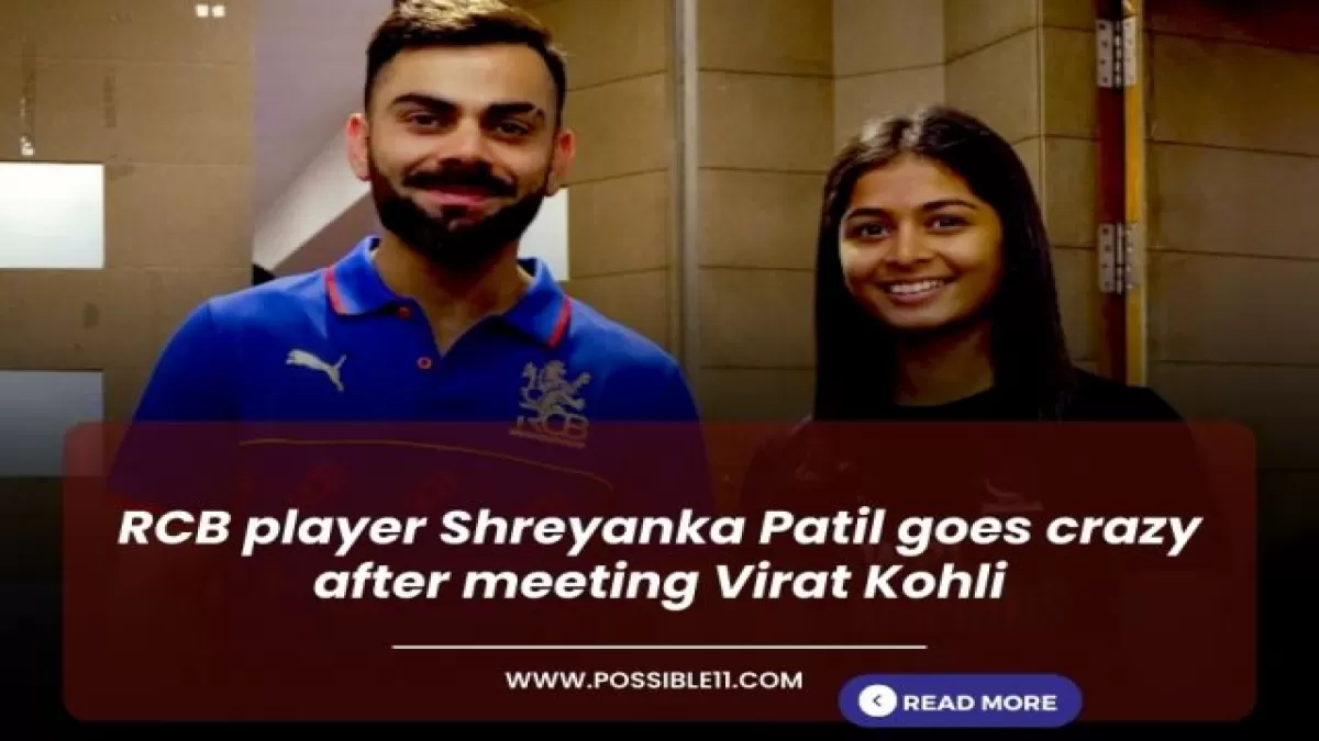 RCB player Shreyanka Patil goes crazy after meeting Virat Kohli