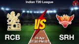 RCB vs SRH Dream11