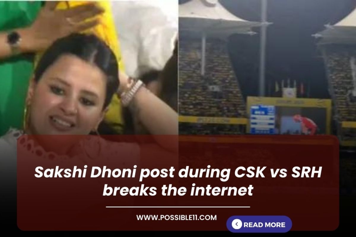 Sakshi Dhoni post during CSK vs SRH breaks the internet