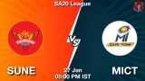 SUNE vs MICT Dream11