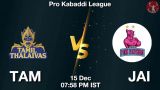 TAM vs JAI Dream11