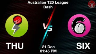 THU vs SIX Match Dream11 Prediction in Hindi, BBL, 8th Match, Playing 11, Fantasy Tips
